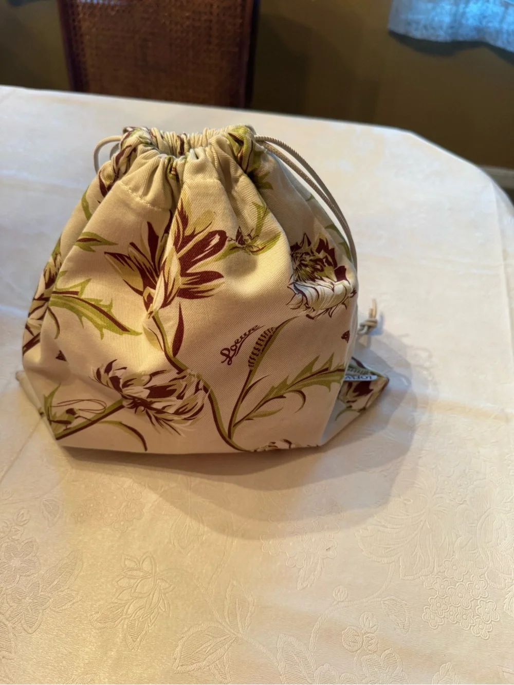Loewe X Paula’s Ibiza Canvas Artichoke Print Pouch